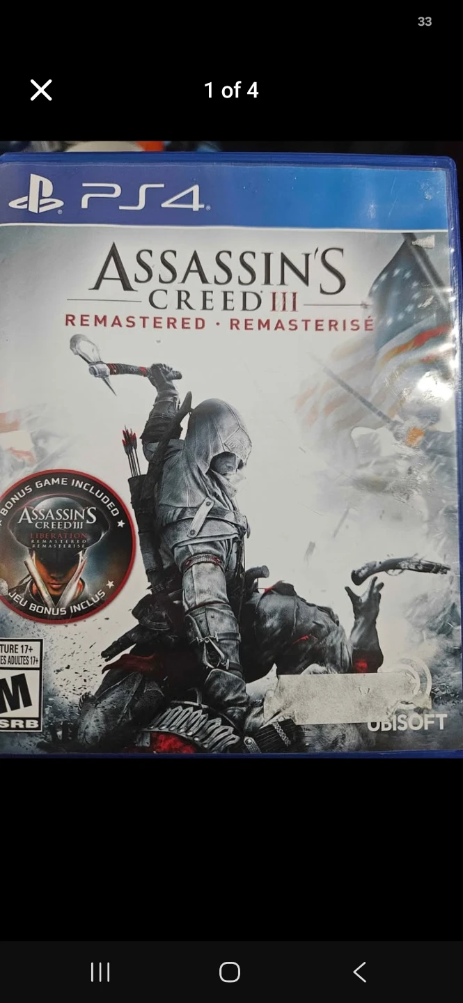 PS4 Video Games - Far Cry, Assassin's Creed III, Cristales