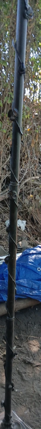 Metal floor lamp pole