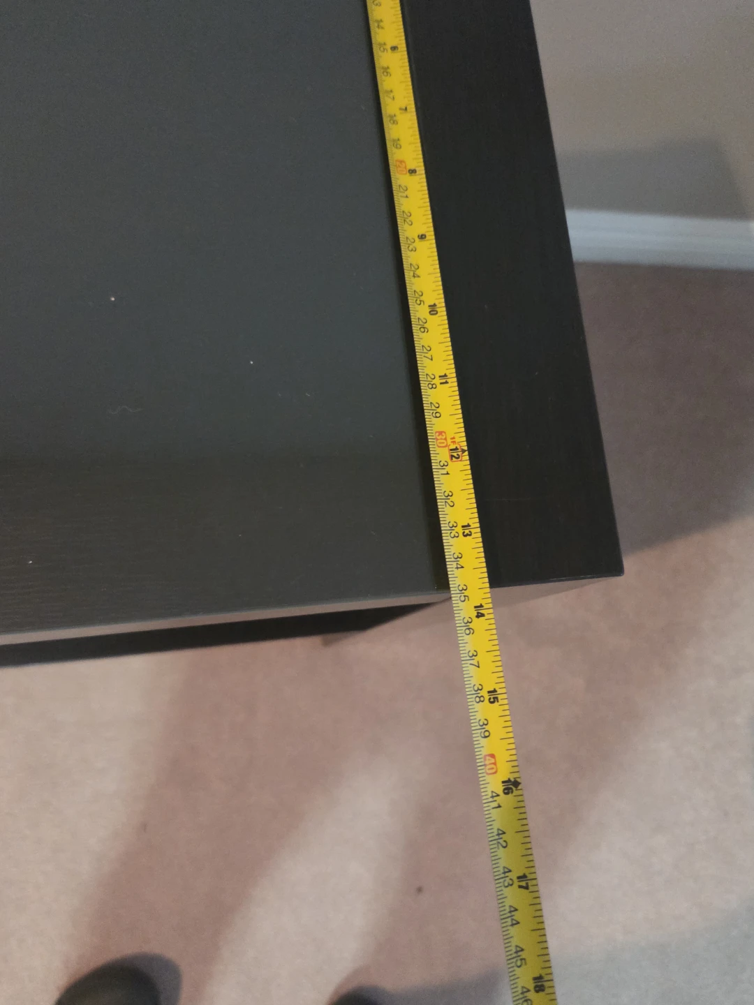 Black Console Table with Glass Top - photo 5