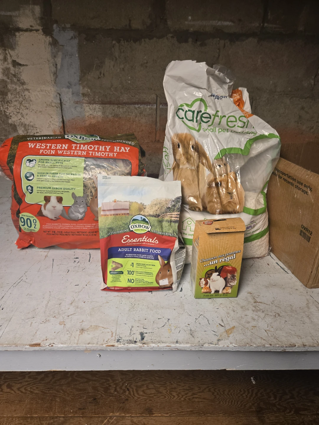 Small Pet Bundle: Hay, Food, and Bedding