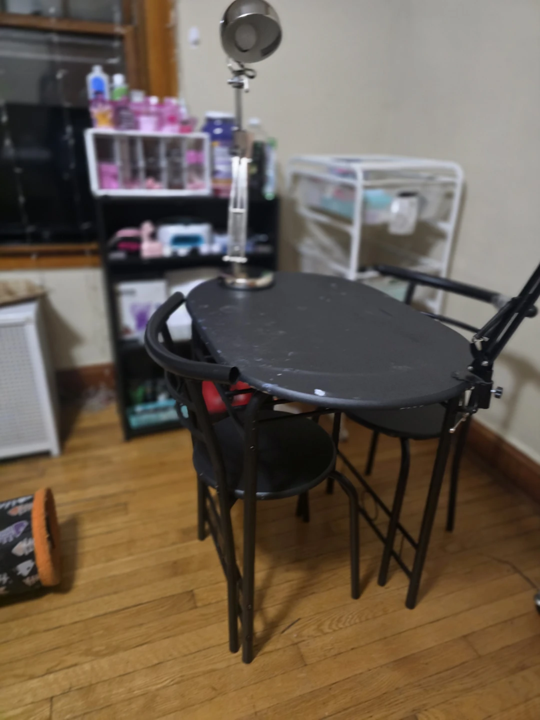 Black Manicure Table with Matching Chair - photo 3