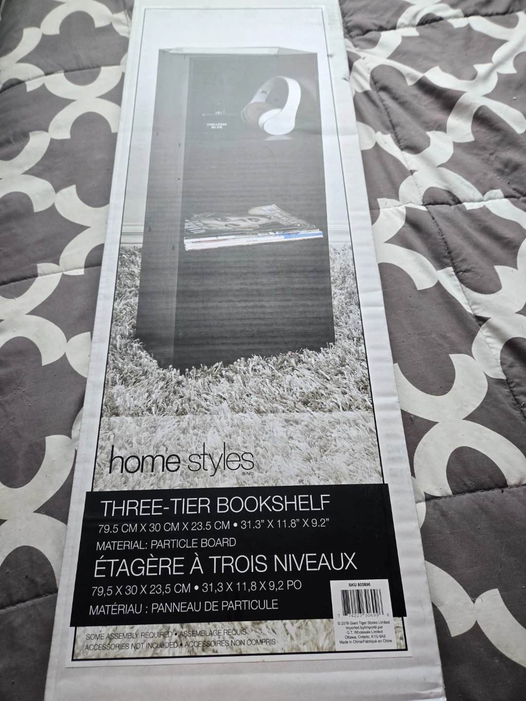 Home Styles Three-Tier Bookshelf