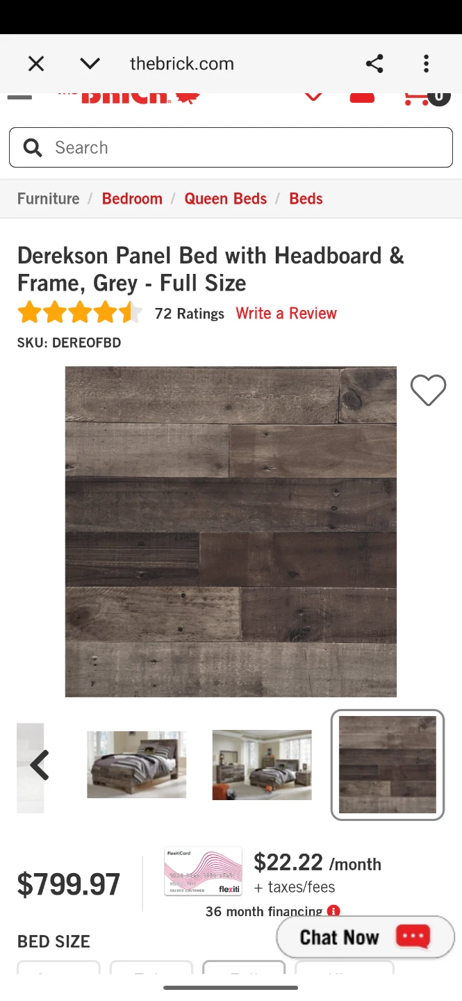 Derekson Panel Bed with Headboard & Frame, Grey - single size - photo 5