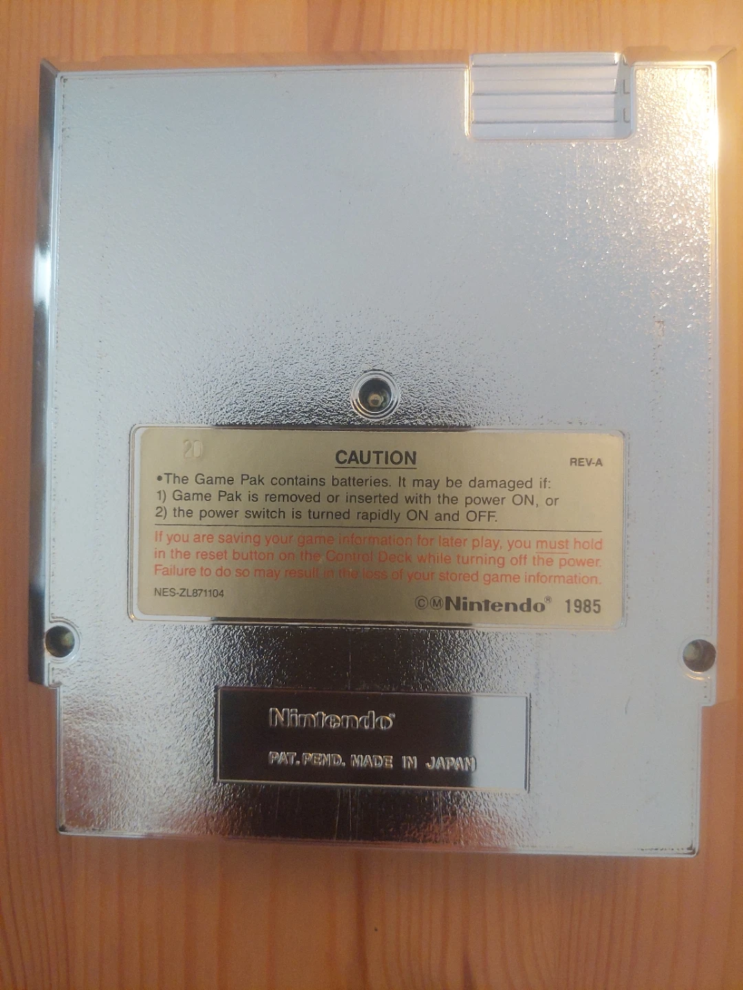 Zelda 2 Gold NES Game Cartridge - photo 3
