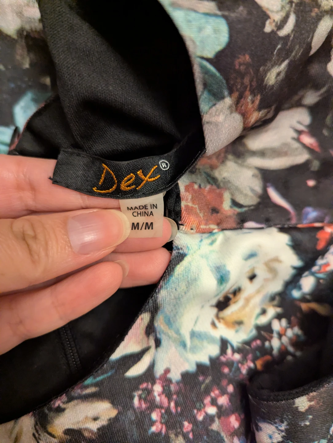 Dex Floral Print Sleeveless Dress M - photo 3