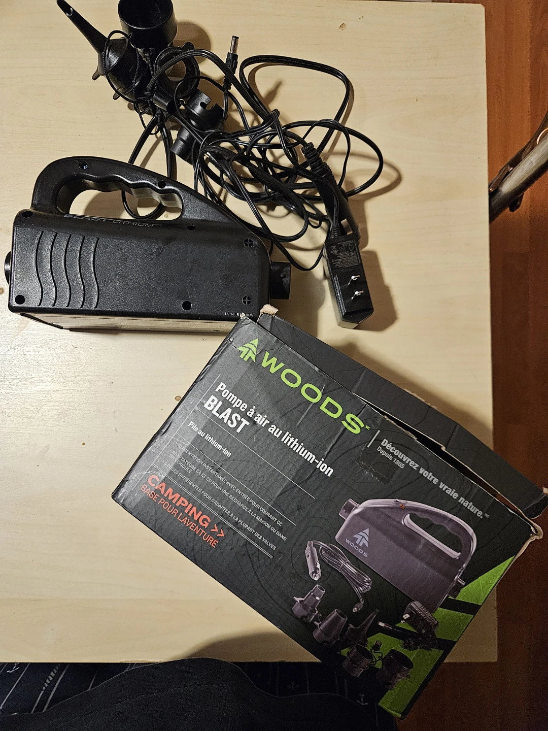 Woods Blast Lithium-Ion Air Pump for Camping