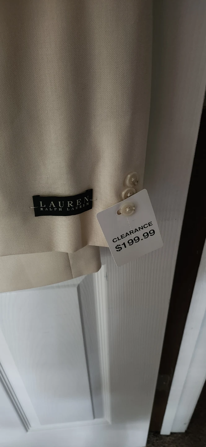 Lauren Ralph Lauren Cream Sport Coat 44R - photo 3