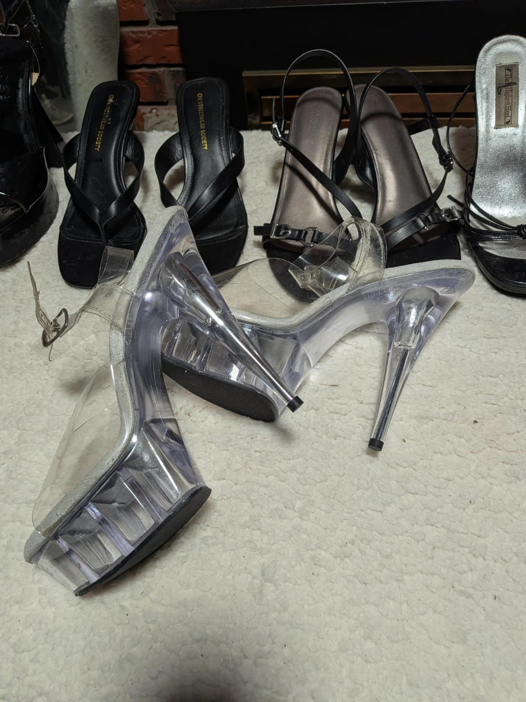 Pleaser Clear Platform stiletto size 11 - photo 2