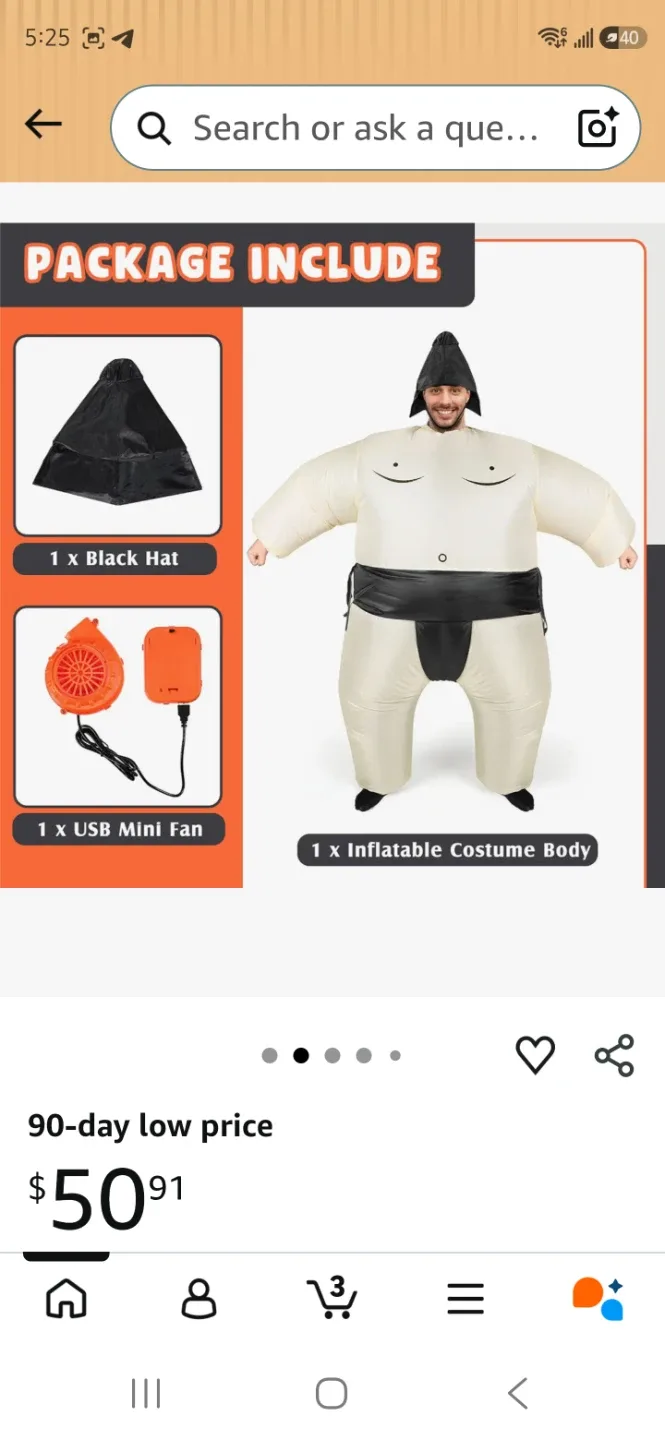 Inflatable Sumo Wrestler Costume