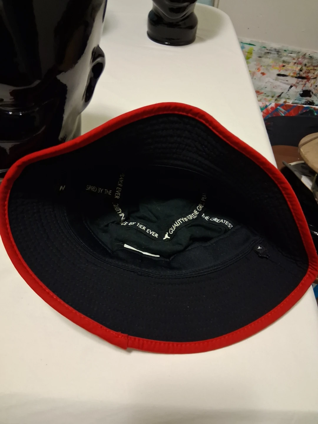 Youth Jordan Bucket Hat Black Red Jumpman Logo - photo 4