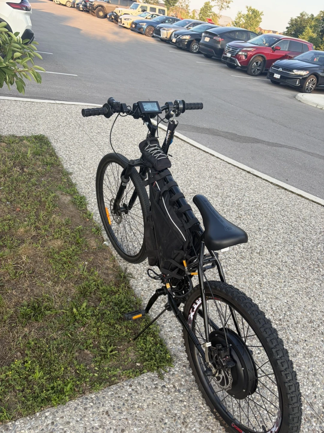 Black Electric Mountain Bike