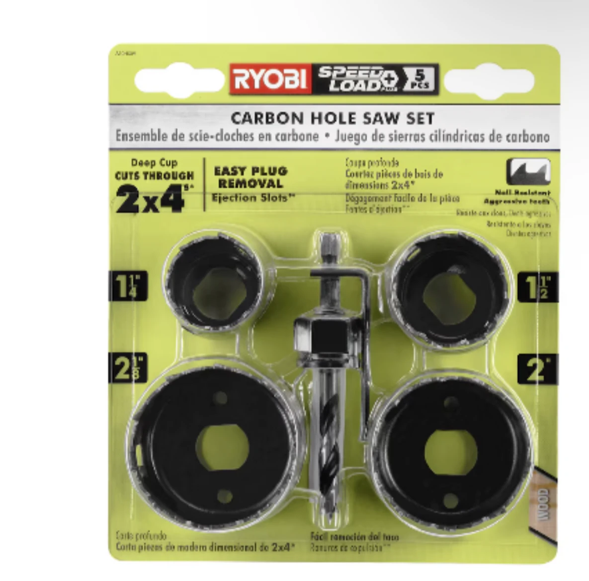 Ryobi Carbon Hole Saw Set