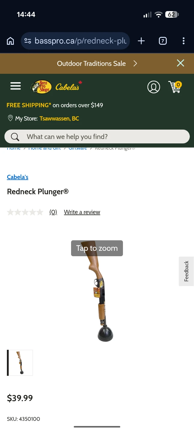 Novelty plunger funny gift "Redneck Plunger" - photo 5
