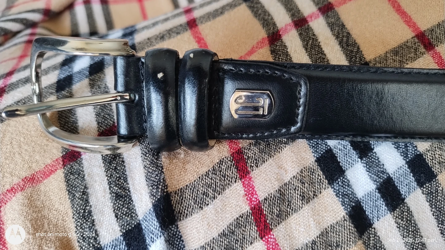 🏈 Liz Claiborne Black Leather Belt - photo 5
