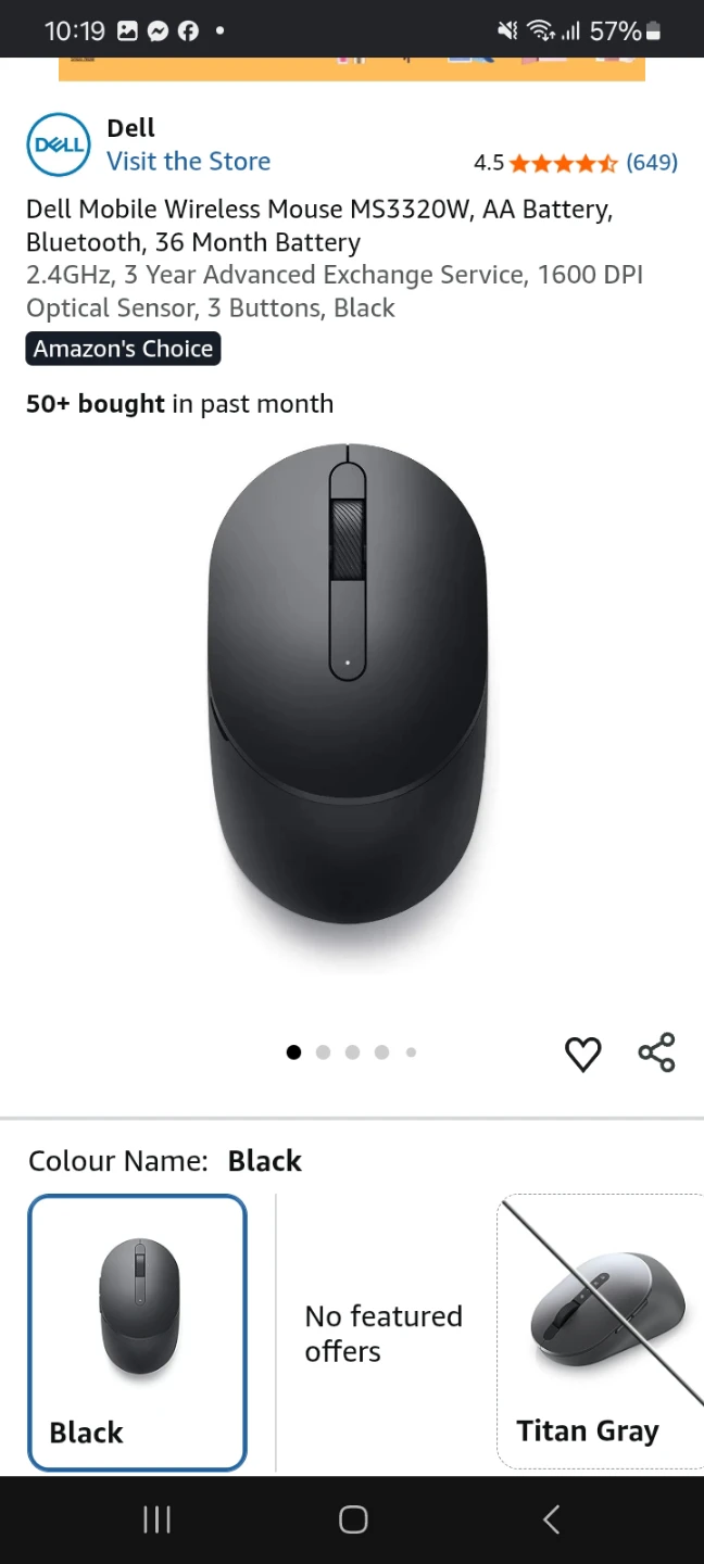 Dell Mobile Wireless Mouse - photo 2