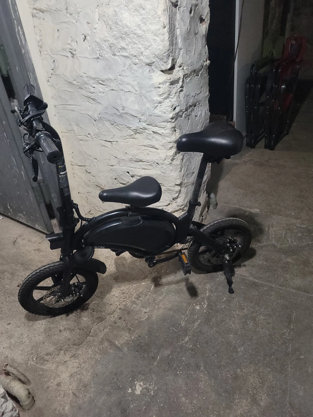 Black Electric Scooter Bike