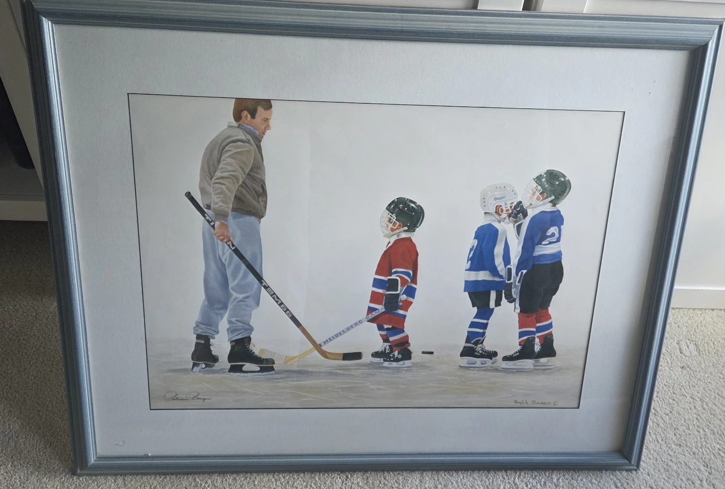 Patricia Bourque Hockey Print