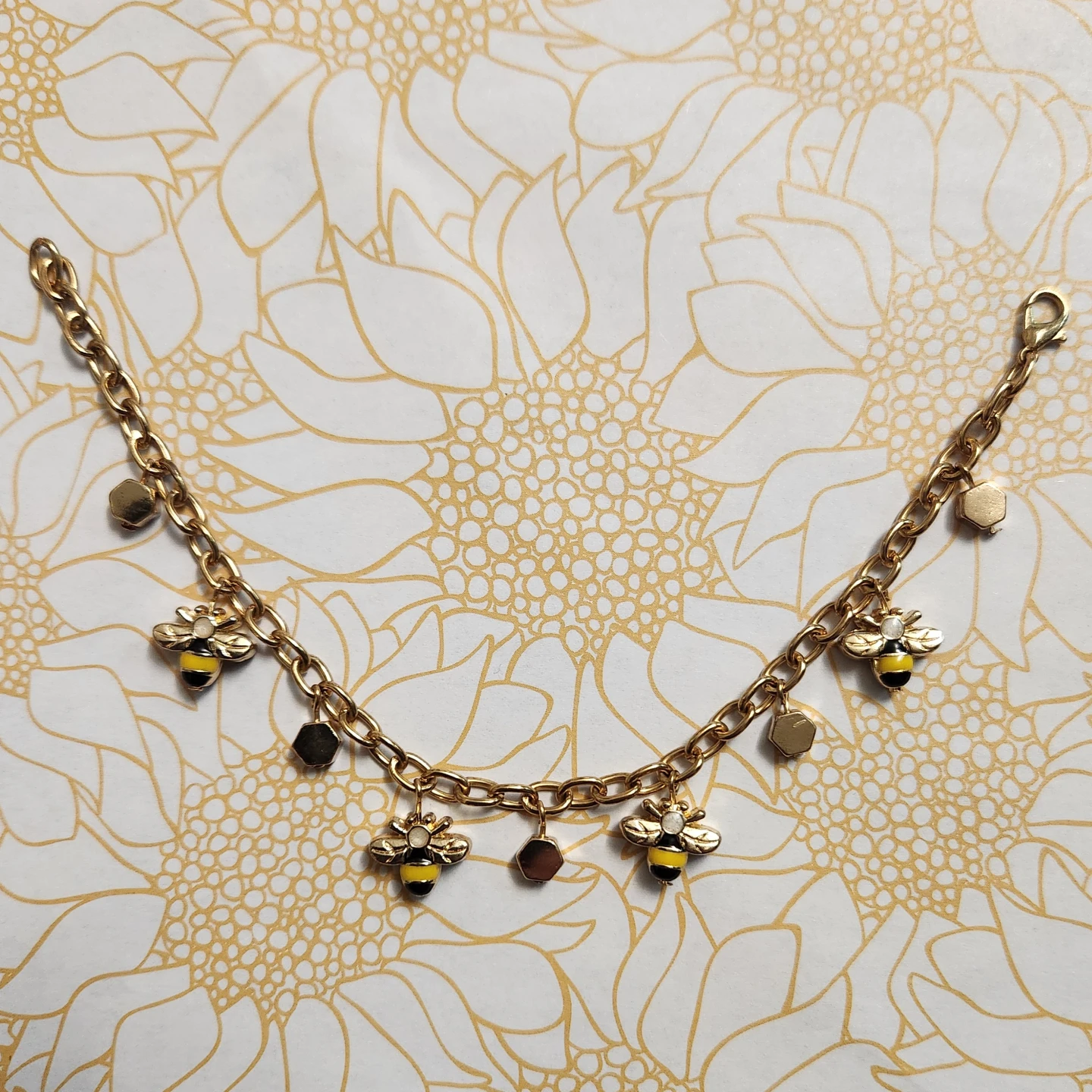 Bumblebee Hive Charm Bracelet - photo 2