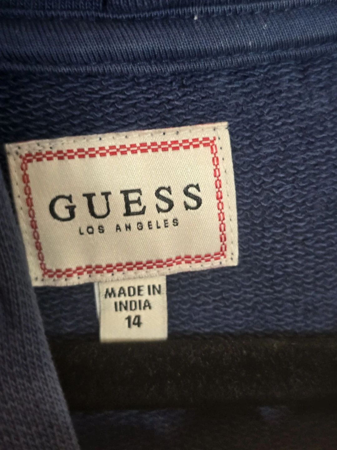 Vintage distress GUESS  Hoodie size 14 kids , fits S adults - photo 5