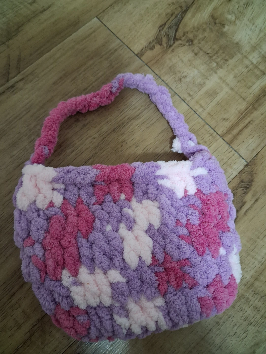 Hand-crocheted Plush Mini Handbag - photo 2