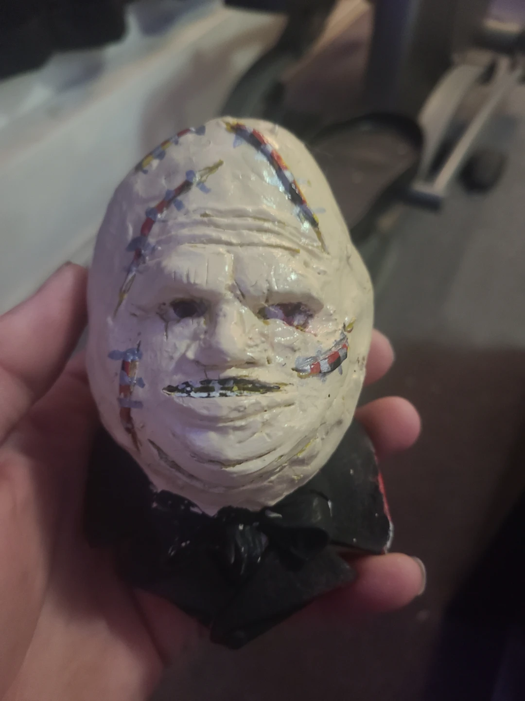 Leatherface bust sculpture