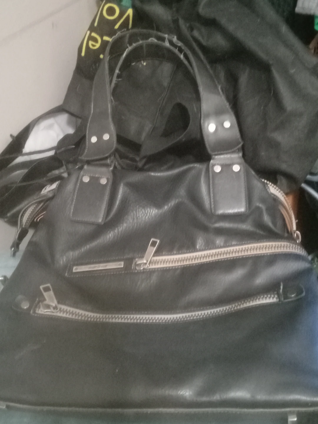 Matt & Nat black vegan leather handbag