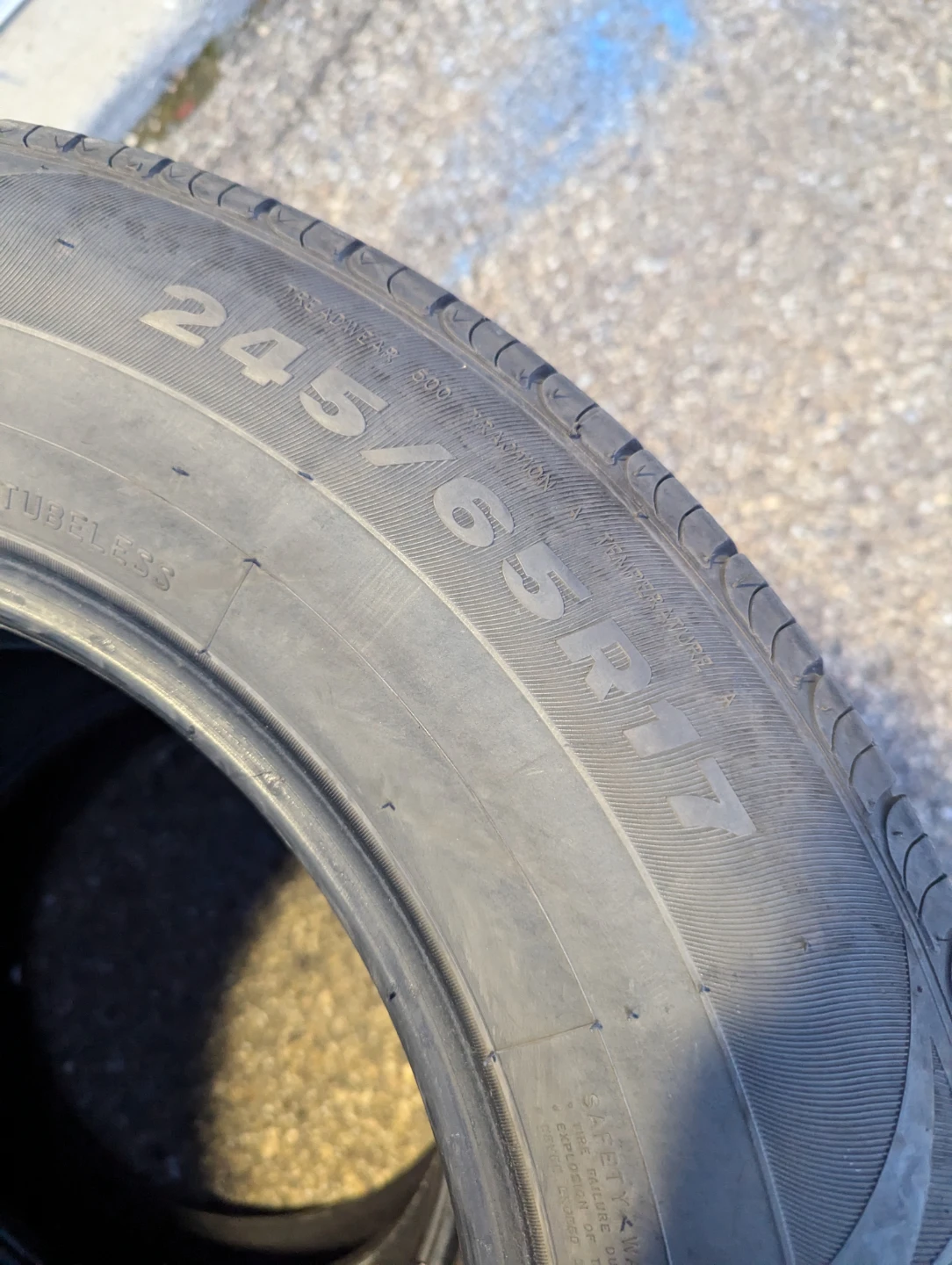 245/65R17 Firestone Firehawk Tires - photo 2