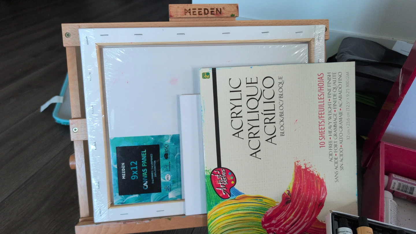 Meeden Acrylic Painting Set with Easel - photo 3