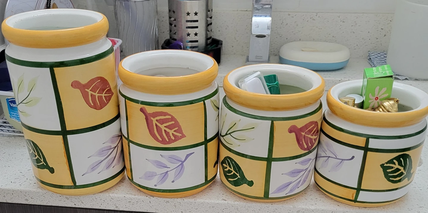 Beautiful Porcelain  Kitchen Canisters/Jars