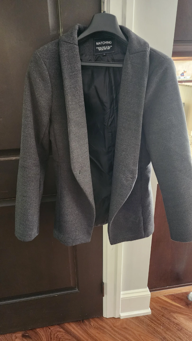 Matching charcoal grey blazer - photo 2