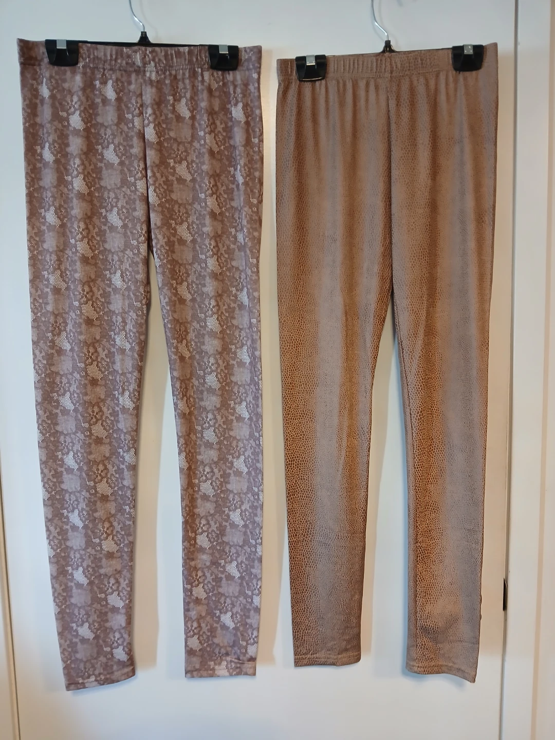 Two pairs of S/M leggings. BOTH $6 CASH FIRM.