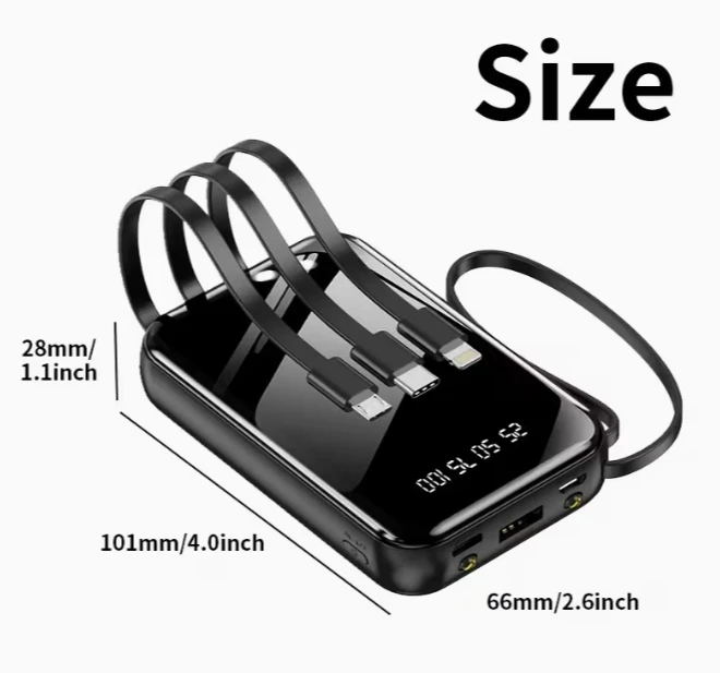 20,000 mAH Power bank - multi cable - photo 3