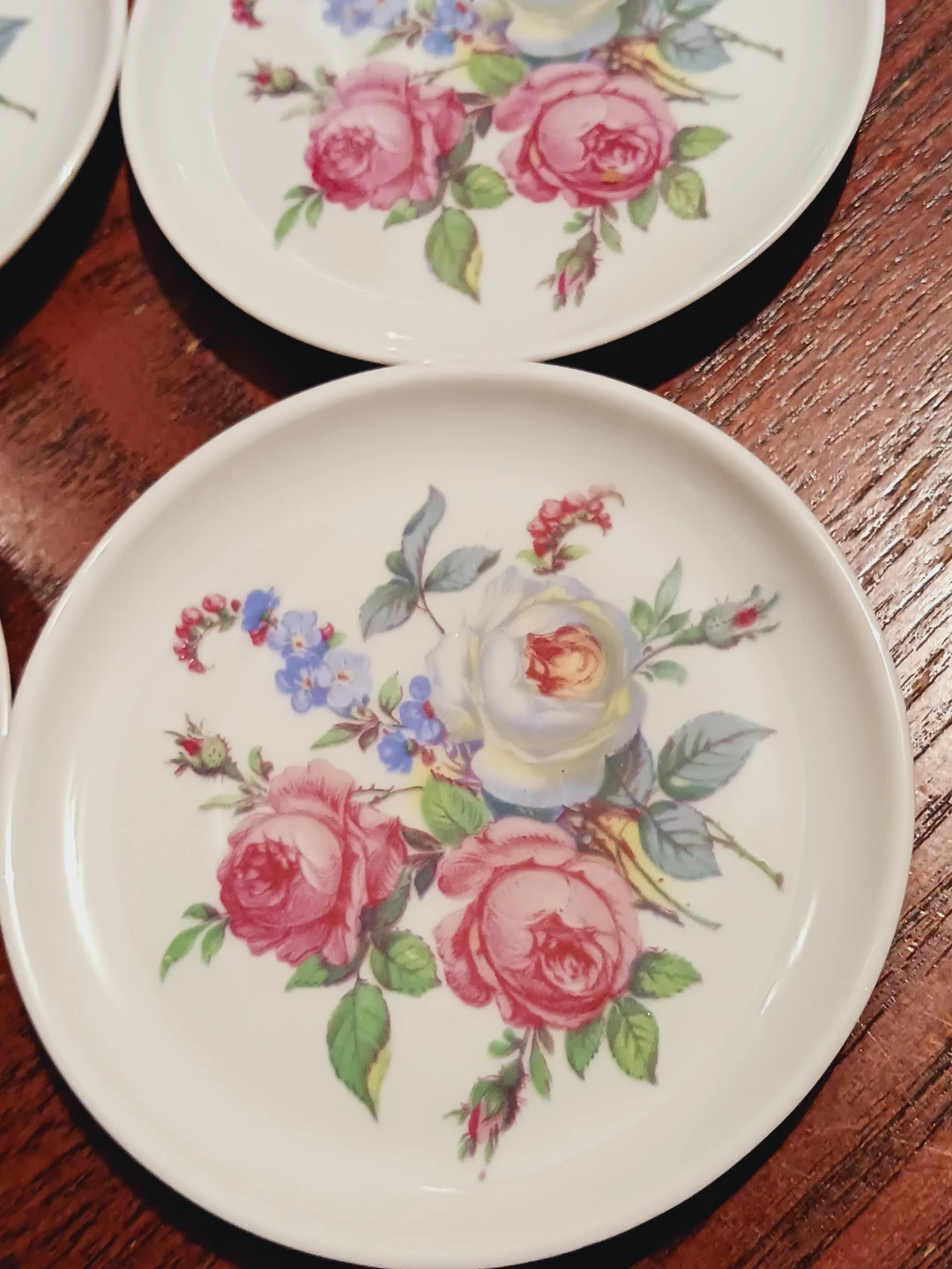 New !! Set of 6 Royal Porzellan Bavaria KPM Floral Coasters - photo 4