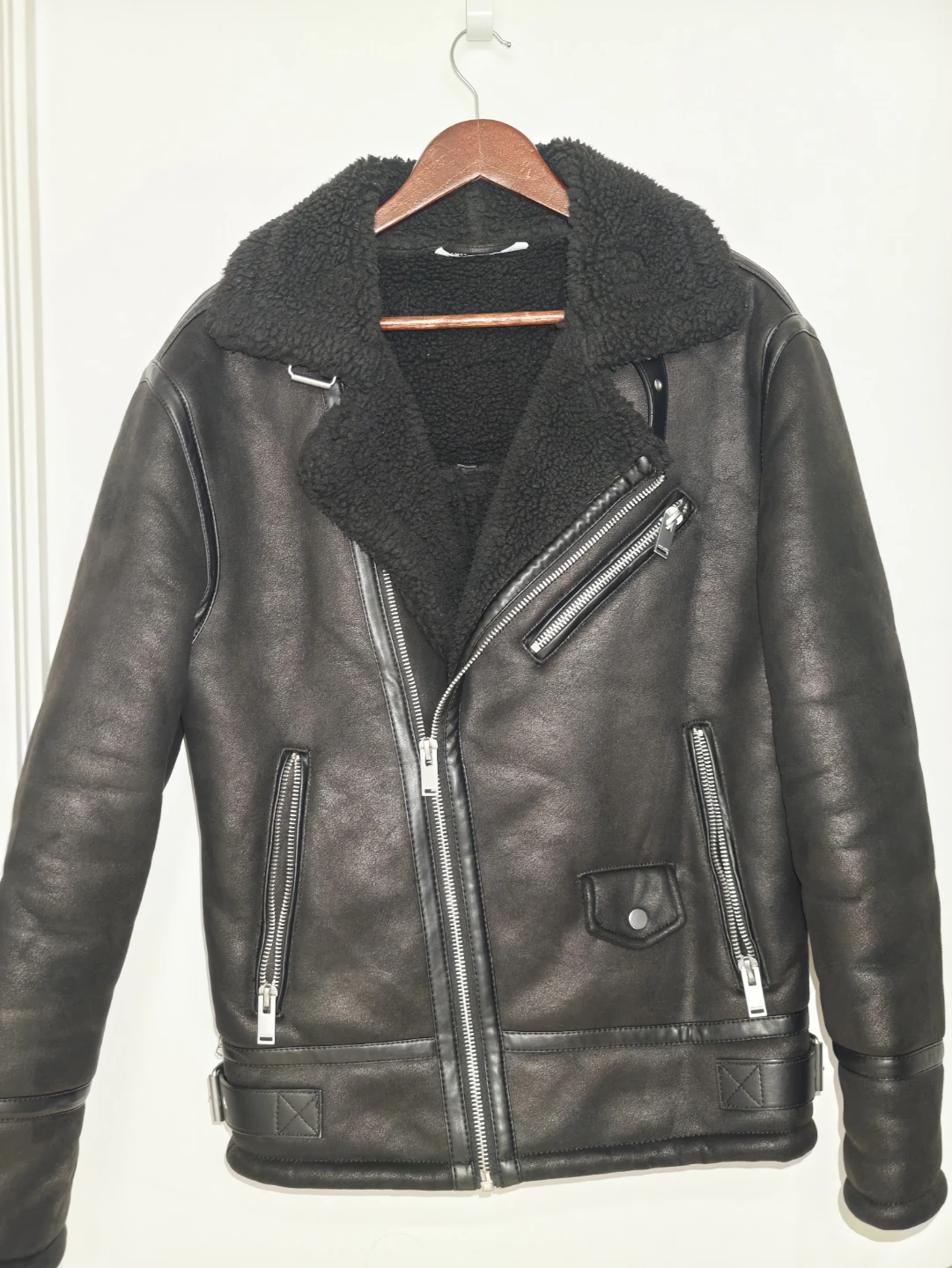 Zara men's black winter jacket