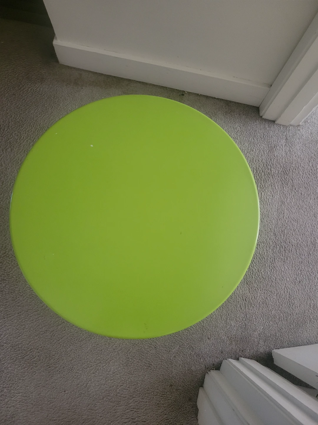 🏈 Lime Green Metal Nesting Tables