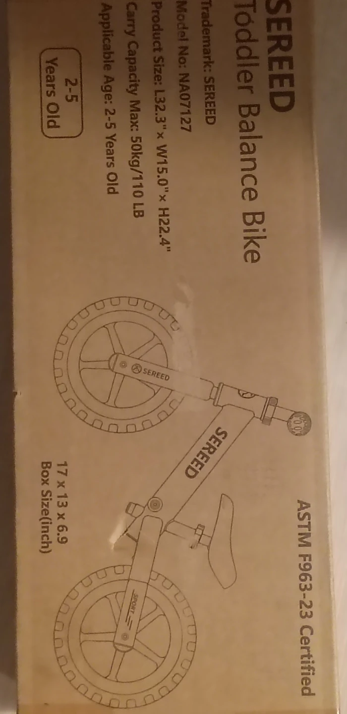 SEREED Toddler Balance Bike - photo 3