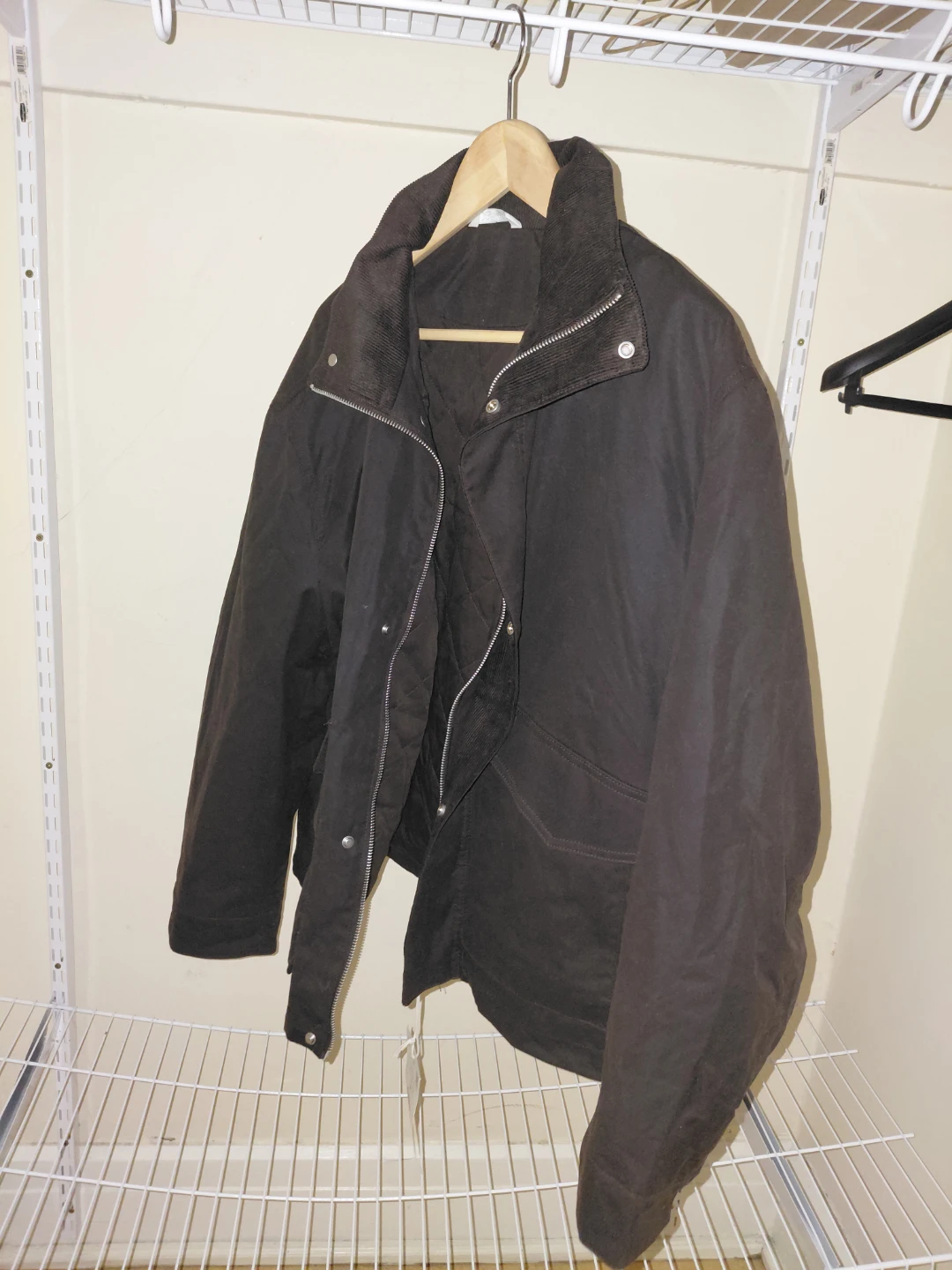 Zara Waxed-Effect Regular Fit Jacket
