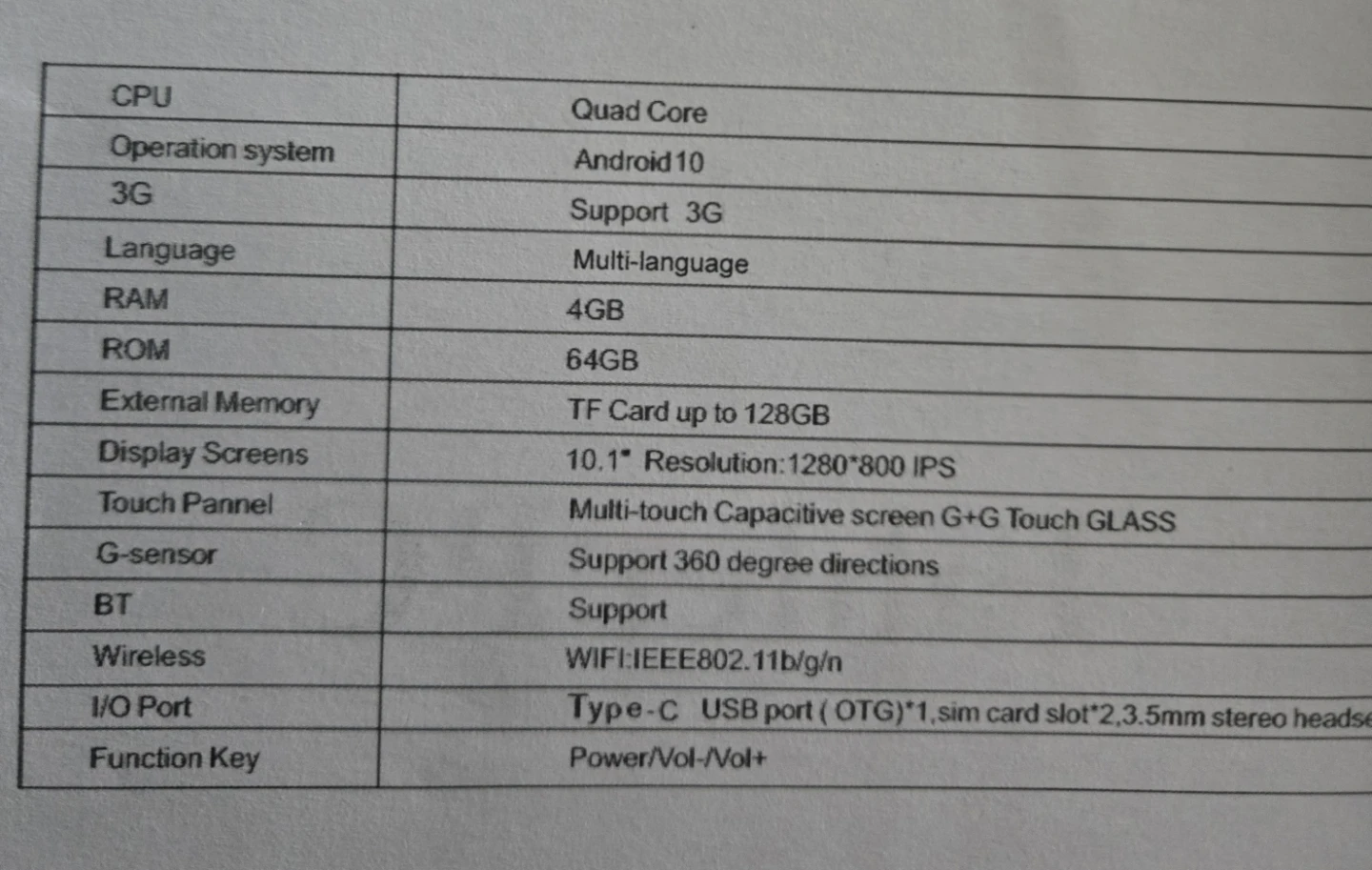 10.1-inch Android 10 Tablet, 64GB