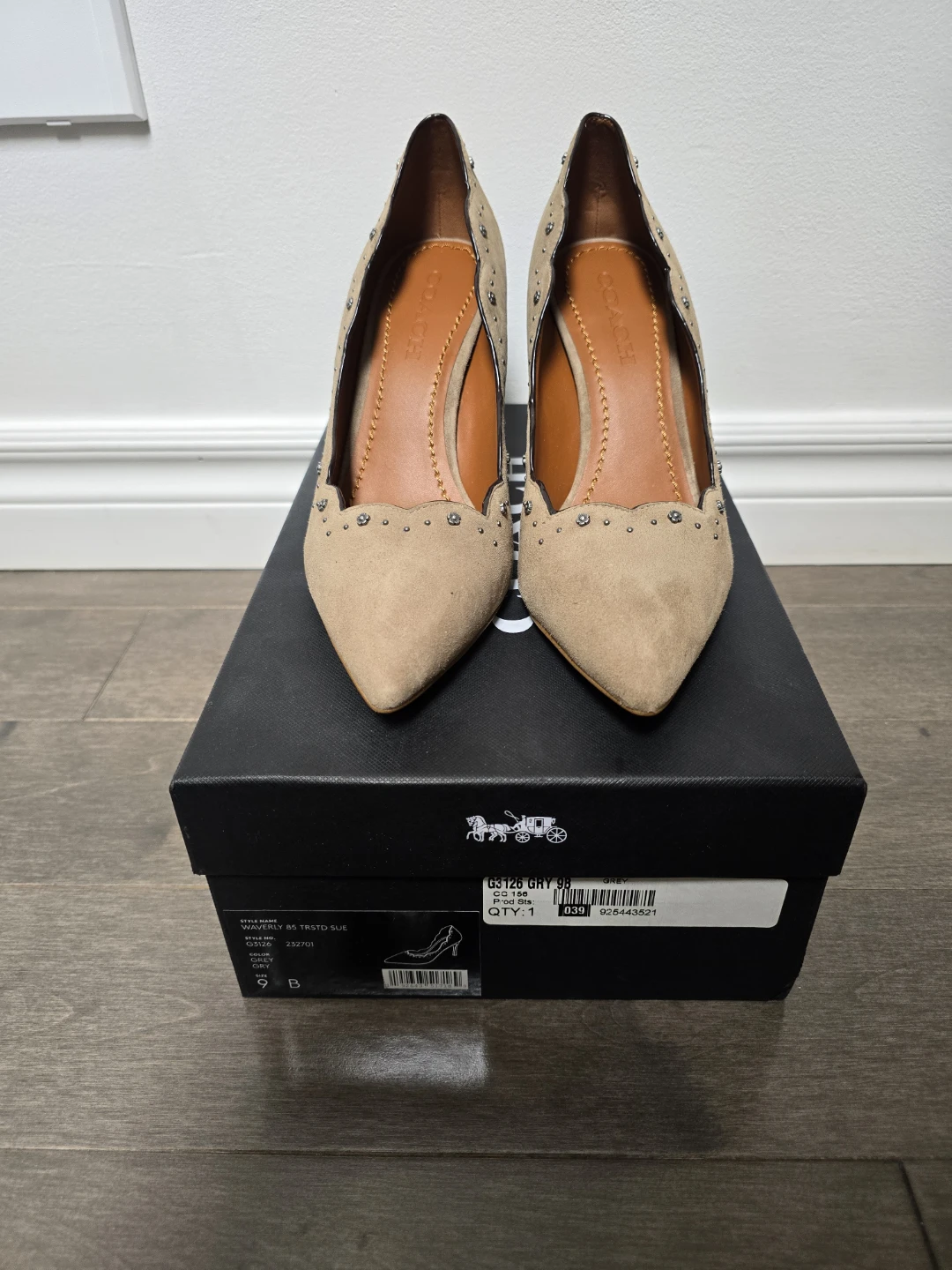 Coach Waverly 85 Suede Heels - Size 9 - photo 2