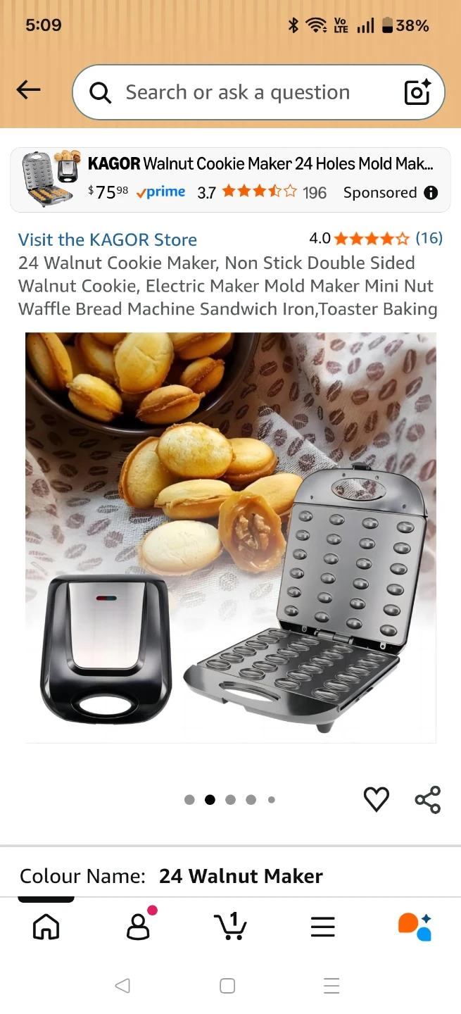 Mixdor Electric Nut Walnut Cookie Maker - photo 4