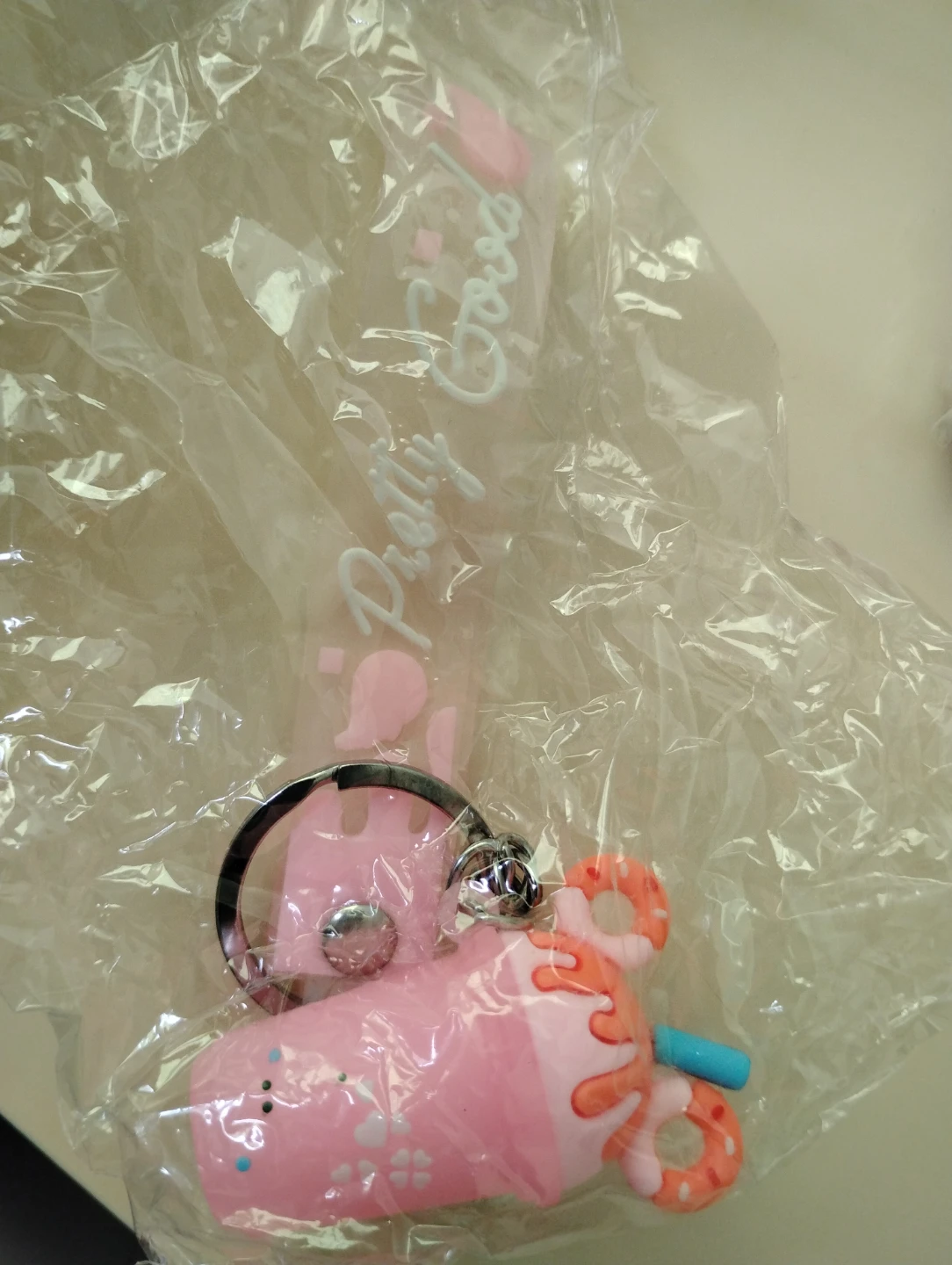 Cute Drink Keychain - pink,blue,purple,yellow - photo 4