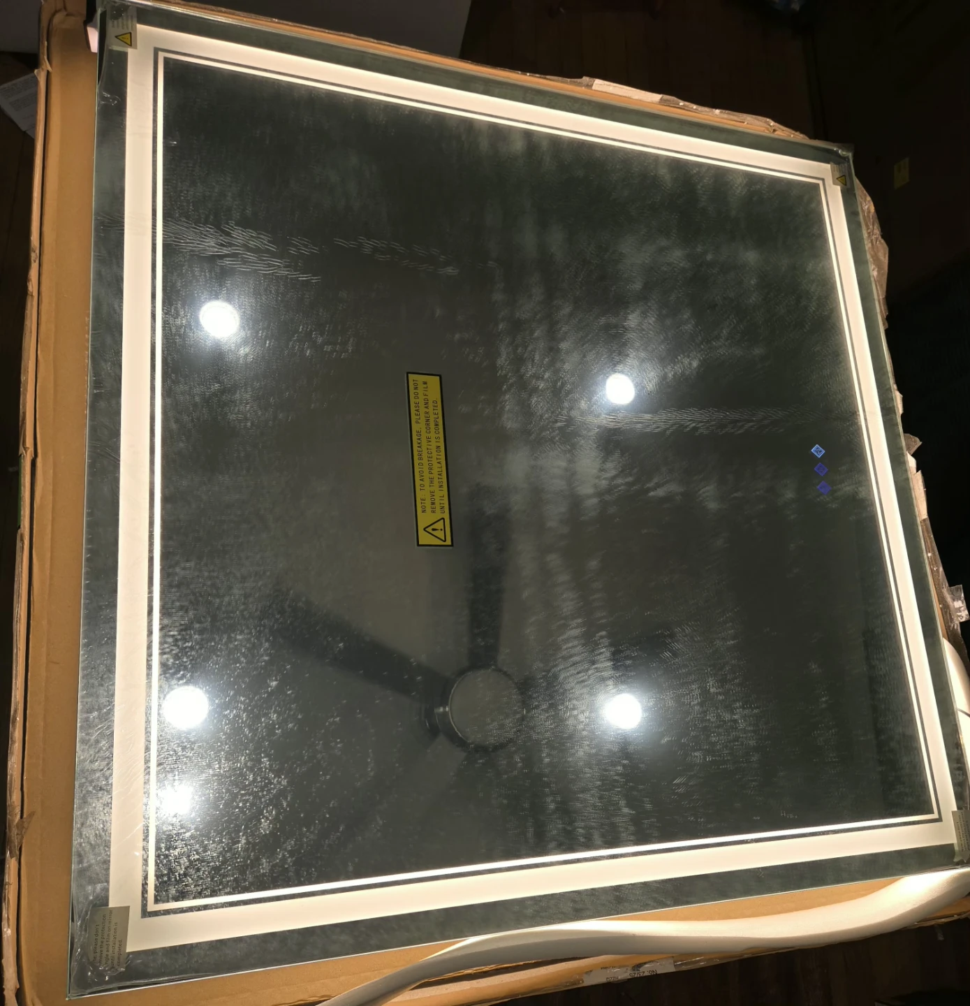 VanPokins 40x40 inch LED Bathroom Mirror (Check all pictures - photo 5