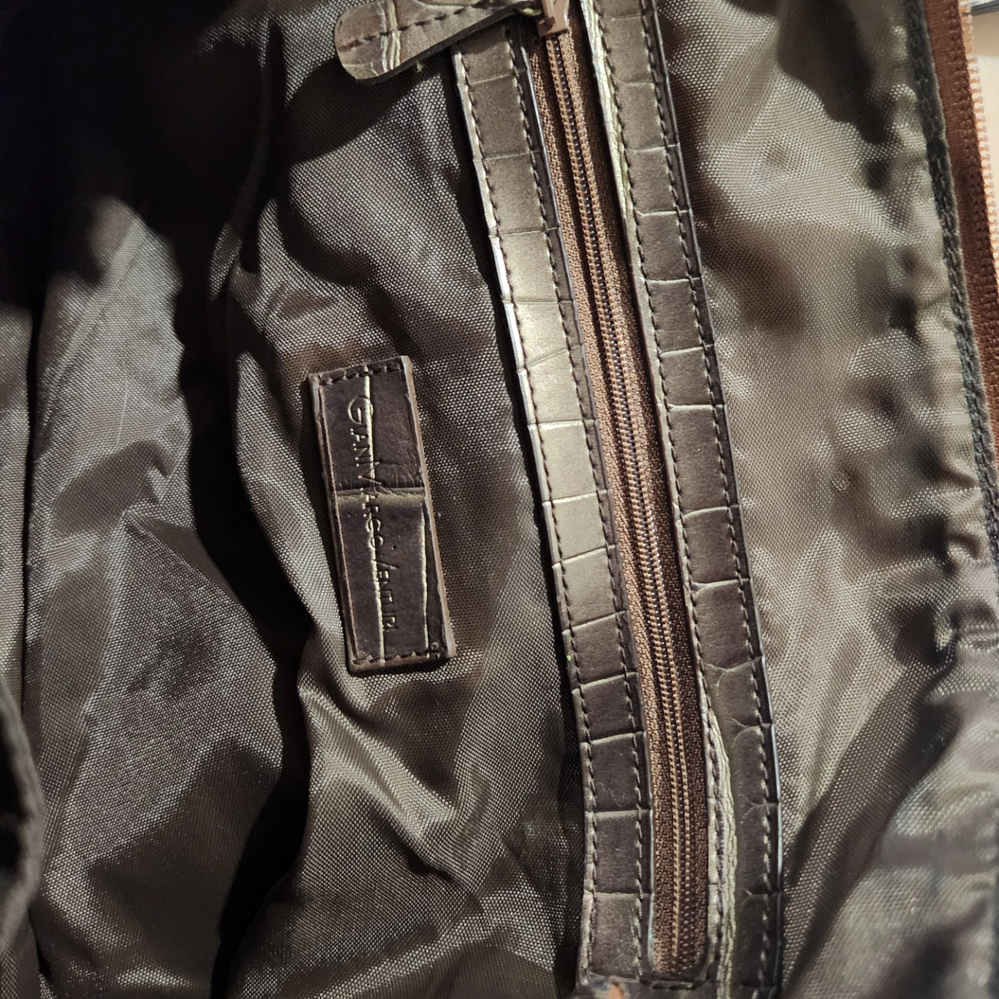 Gian Marco Venturi Brown Leather Handbag - photo 5