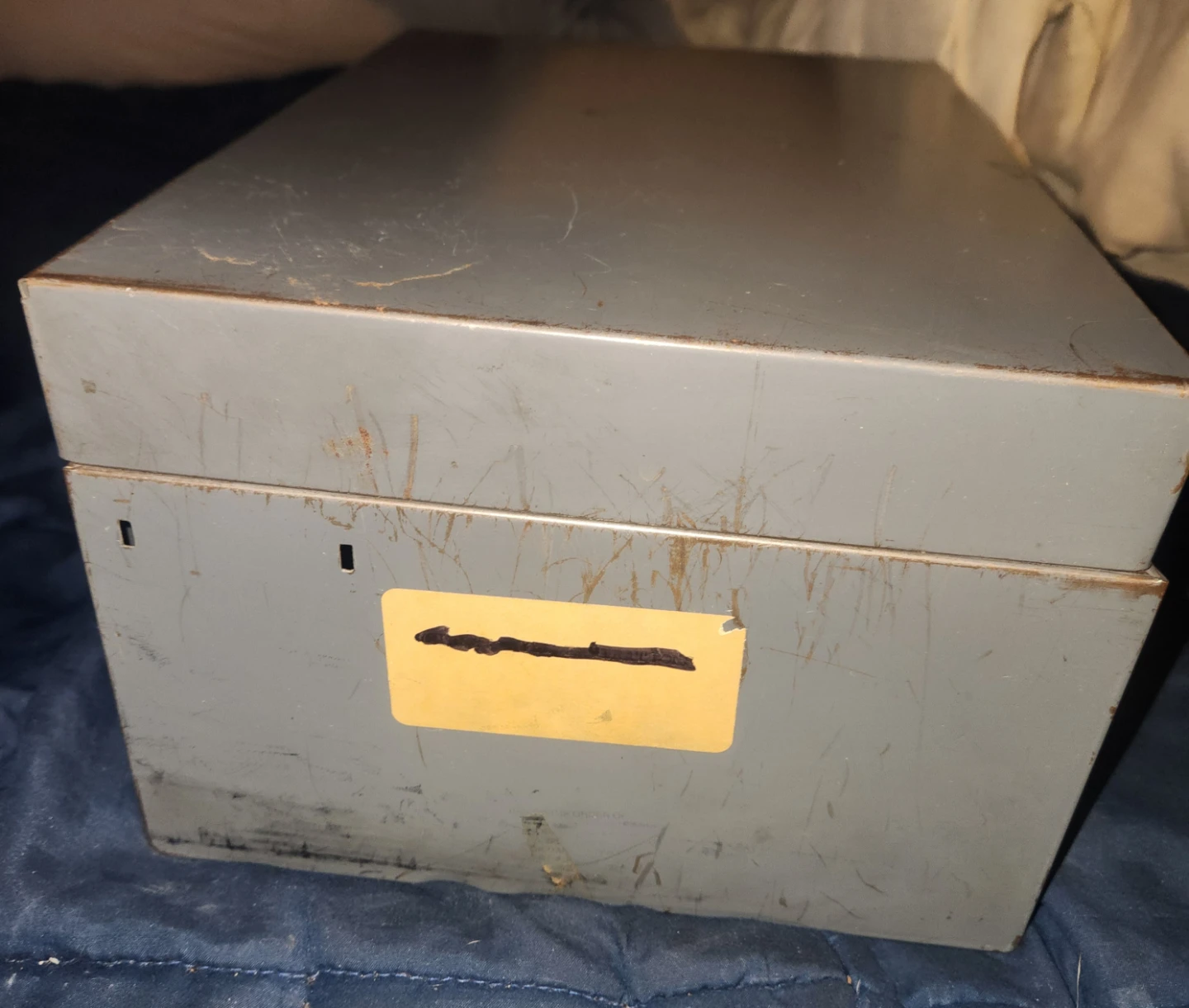 Vintage Metal Storage Box