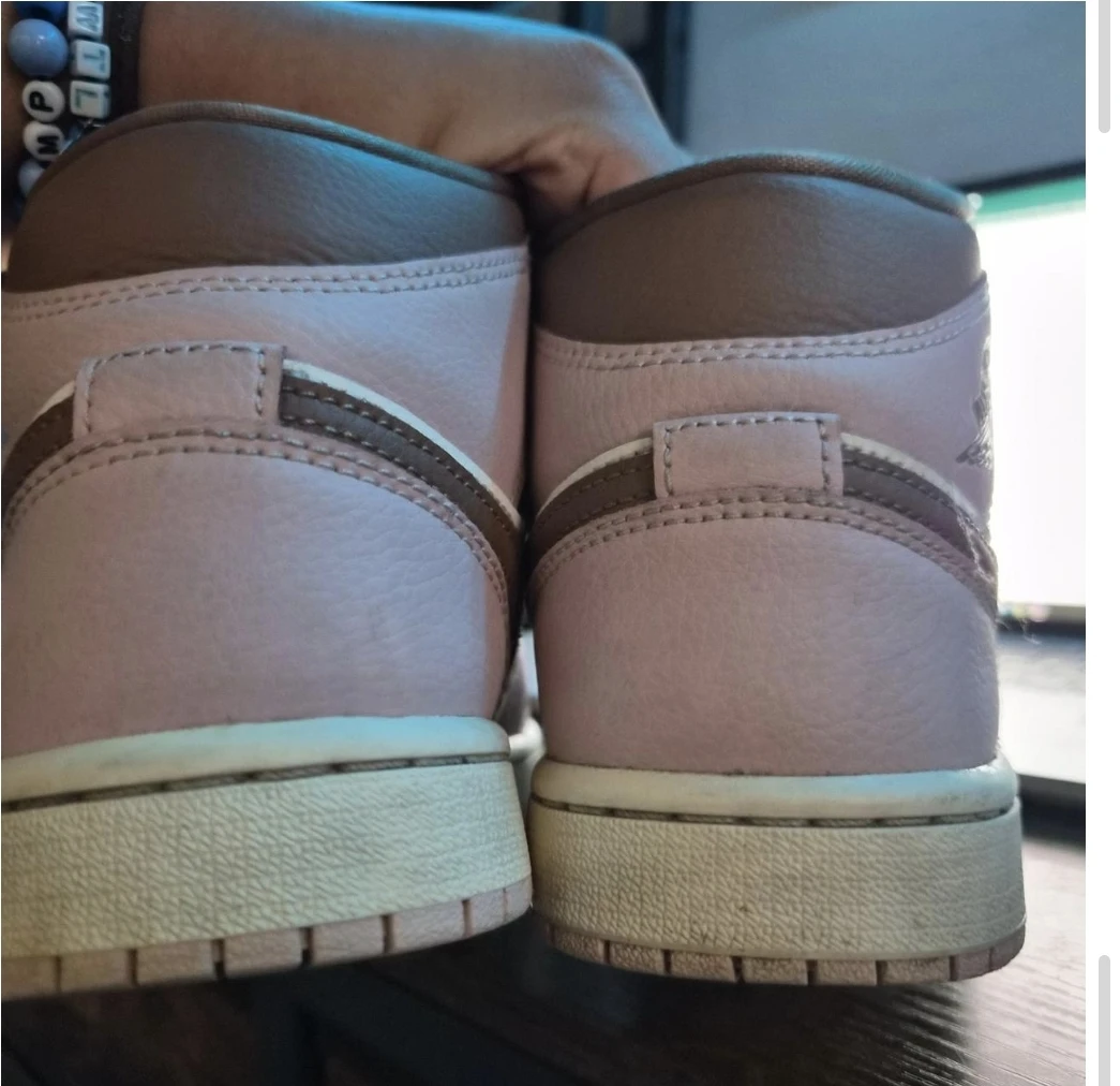 Women's Air Jordan 1 Mid Pink Oxford - photo 4
