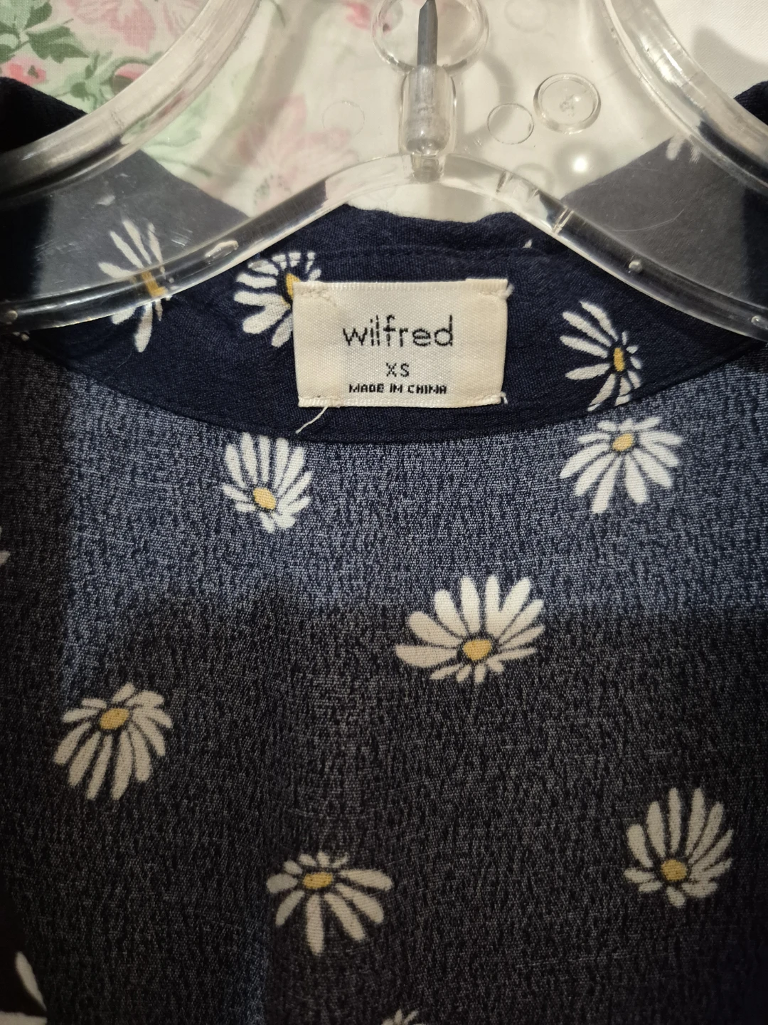Wilfred Navy Daisy Print Dress XS - photo 4