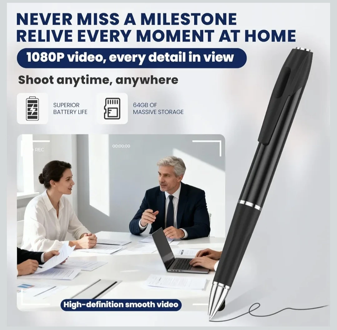 1080p HD Spy Pen Camera with 64GB Storage - photo 2