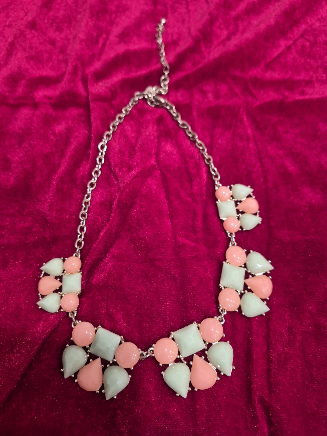 Pastel Beaded Statement Necklace