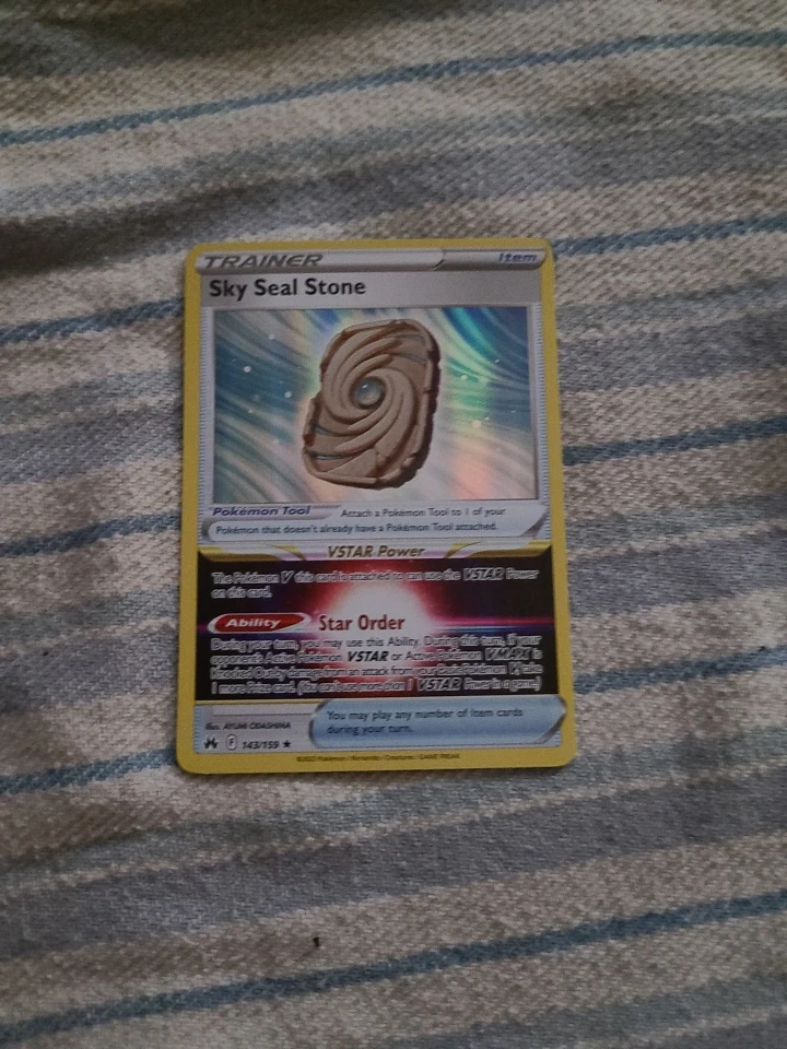 Sky Seal Stone - 143/159 Crown Zenith Pokemon Holo Foil Rare
