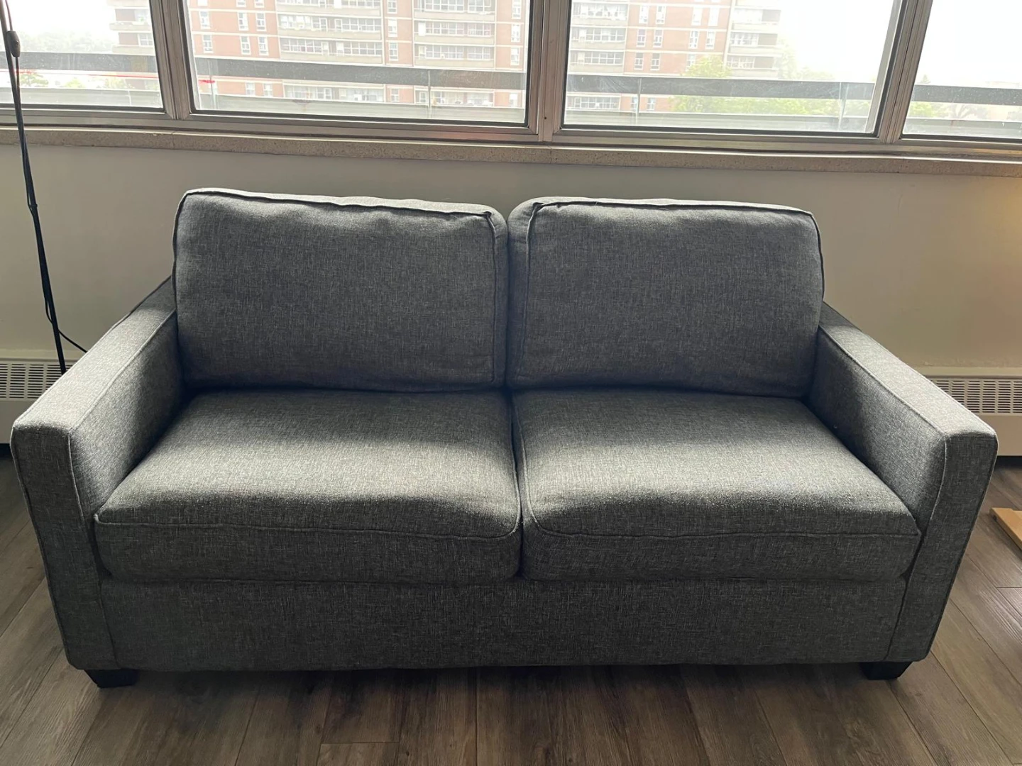 Love seat sofa with bed
